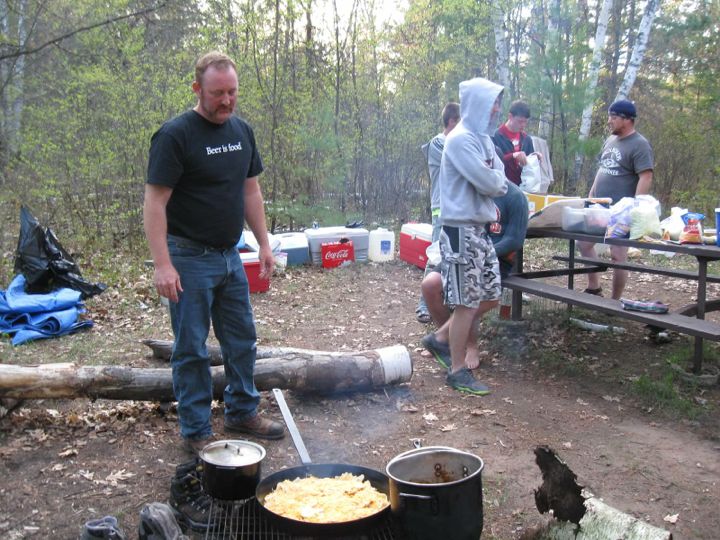 Garth cooking away